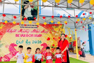 Thành quả của các bé sau 2 ngày tham gia các hoạt động của hội thi “Bé vui đón Xuân”