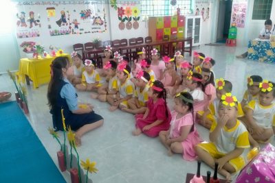 Hội thi giáo viên dạy giỏi cấp trường của các bé ở tổ mẫu giáo 5,6 tuổi Trường Mẫu Giáo Vĩnh Phong
